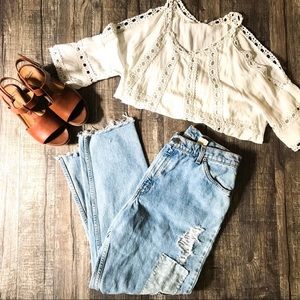 Levi’s Re-worked Distressed High Waisted Jeans